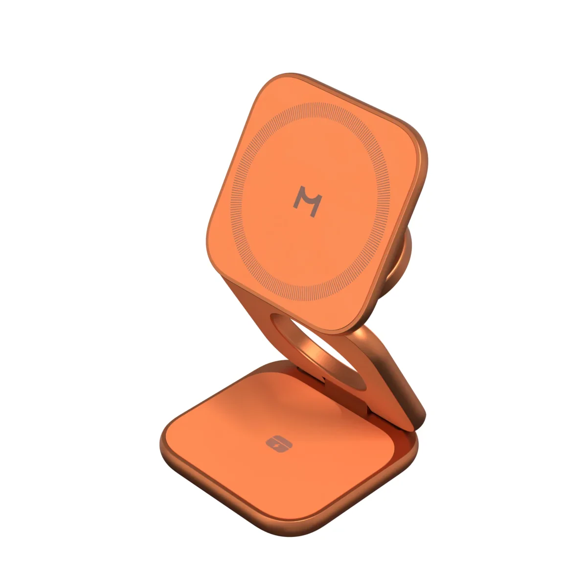 Беспроводная зарядная станция Magssory Fold Ultra 3 в 1 MagSafe 25W (Orange)
