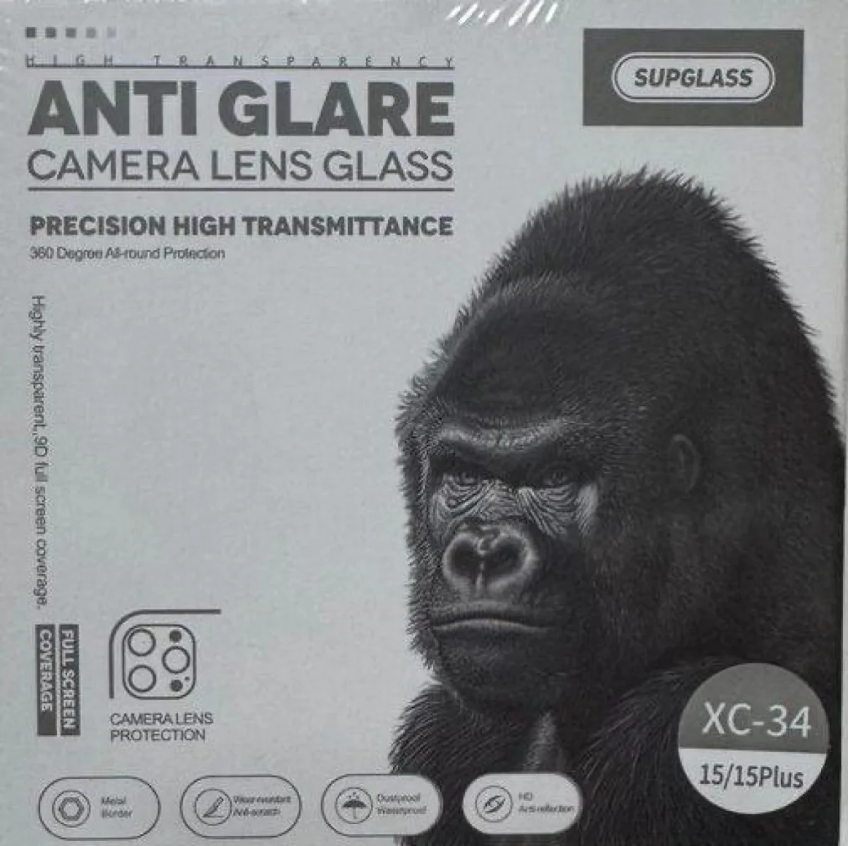 Защитное стекло на камеру Supglass для iPhone 15/15 Plus XC-34