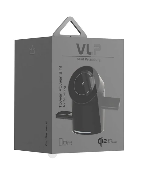 Беспроводная зарядная станция VLP Tower Power 3 в 1 MagSafe 15W (Gray)