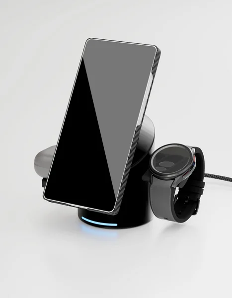 Беспроводная зарядная станция VLP Tower Power 3 в 1 MagSafe 15W (Gray)