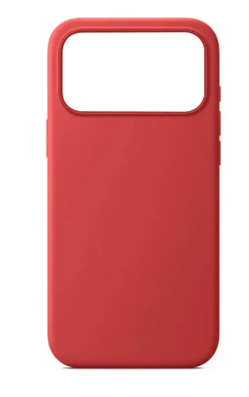Чехол Silicone Case 17 Pro Max красный (без лого)