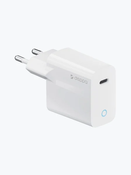 Адаптер Deppa Wall Charger USB-C 20W (White)