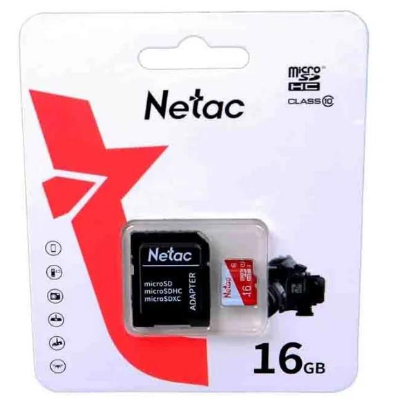Карта памяти Netac P500 MircoSD 16GB