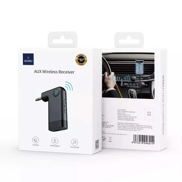Bluetooth-ресивер AUX Wiwu YP05 (Black)