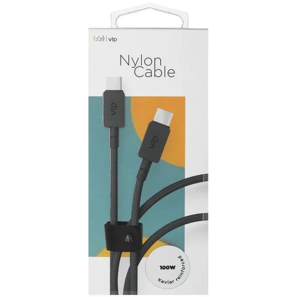 Кабель VLP Nylon USB-C - USB-C 100W (1.2m)