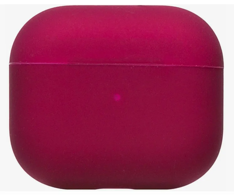 Чехол защитный VLP Soft Touch, без кольца, для AirPods 3, марсала