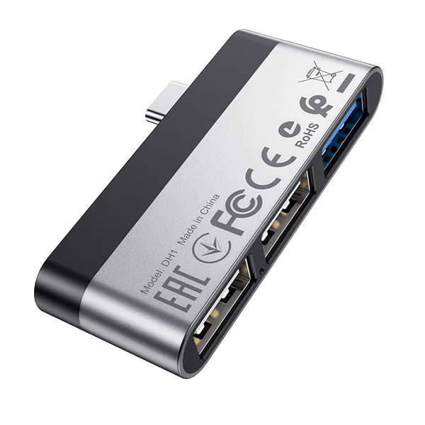 Переходник OTG USB-C to 3-USB Borofone DH1