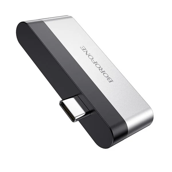 Переходник OTG USB-C to 3-USB Borofone DH1