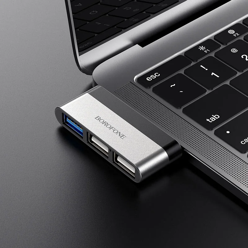 Переходник OTG USB-C to 3-USB Borofone DH1