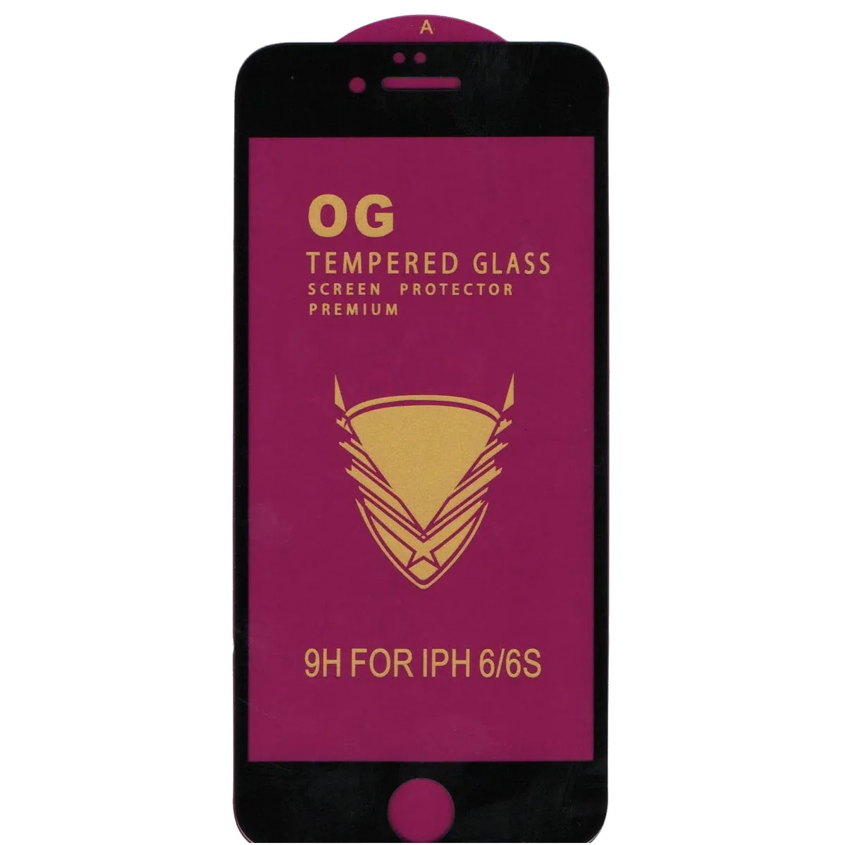 Защитное стекло OG Tempered Glass 9H 2.5D для iPhone 6/6S, Black