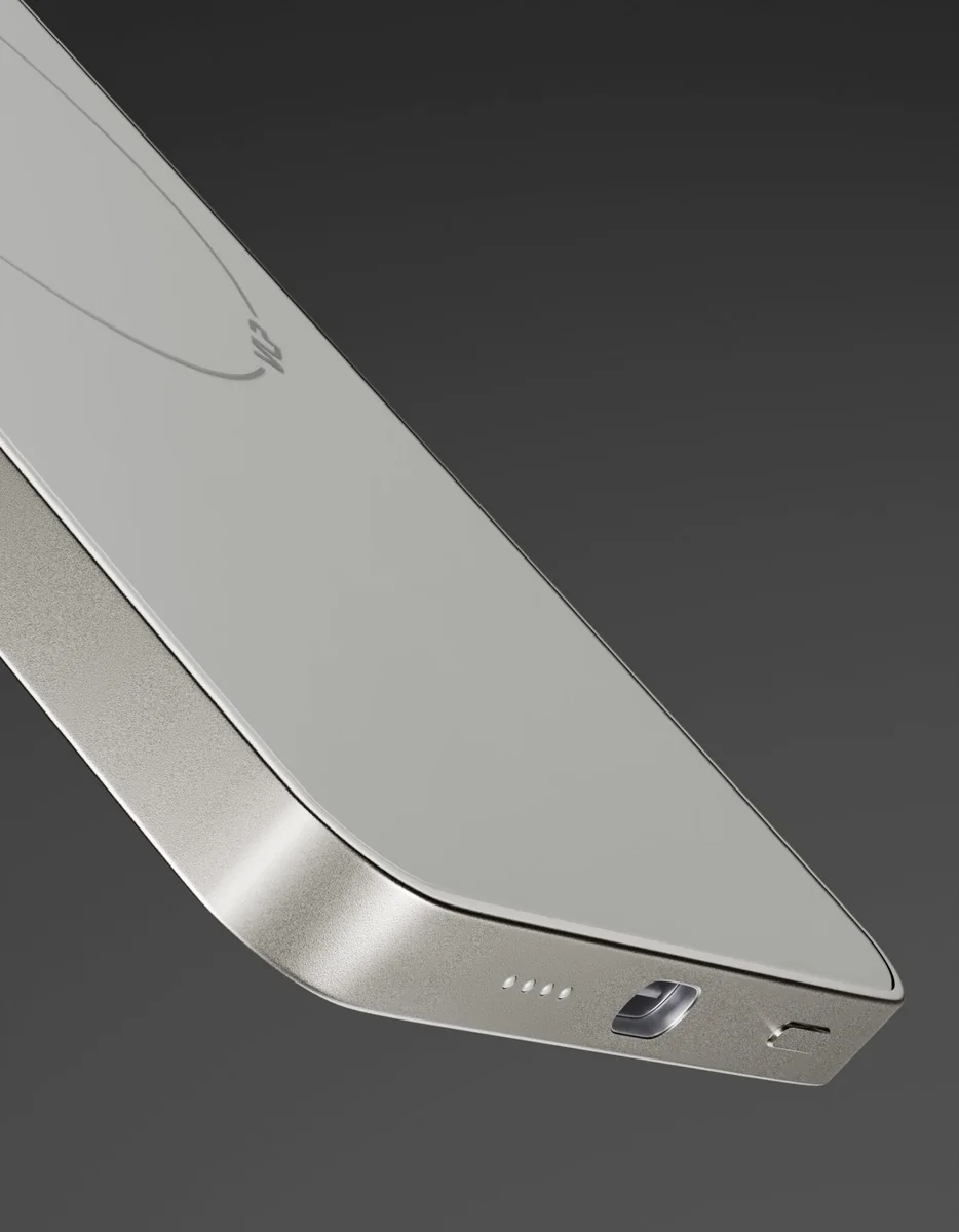 Внешний аккумулятор VLP Diamond Energy MagSafe, Qi2, 5000 mAh, USB-C, натуральный титан