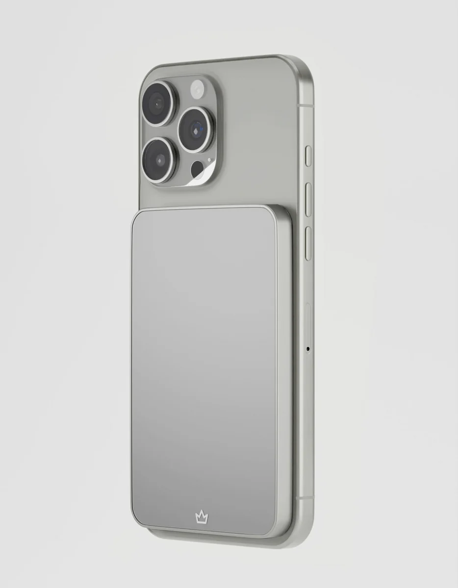 Внешний аккумулятор VLP Diamond Energy MagSafe, Qi2, 5000 mAh, USB-C, натуральный титан