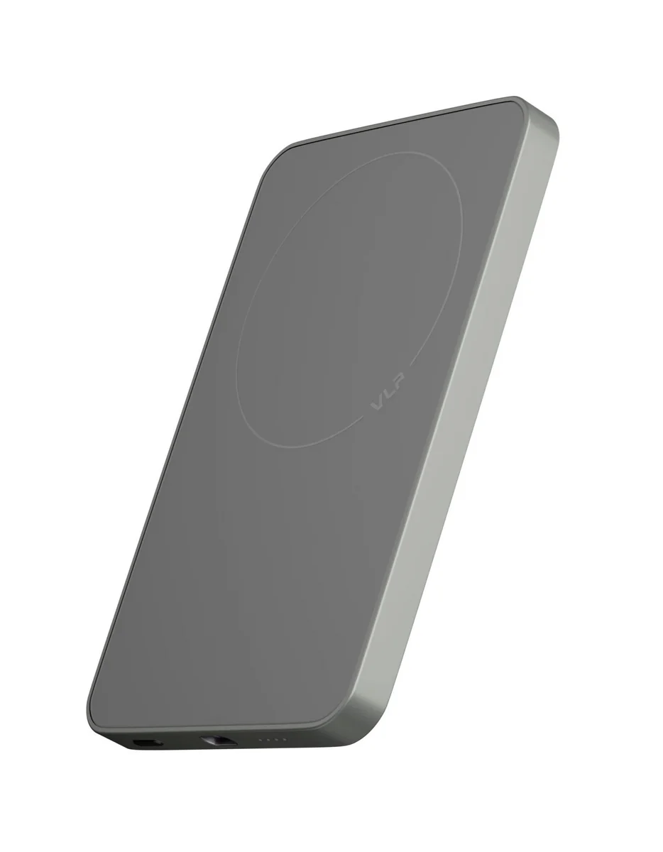 Внешний аккумулятор VLP Diamond Energy MagSafe, Qi2, 5000 mAh, USB-C, натуральный титан