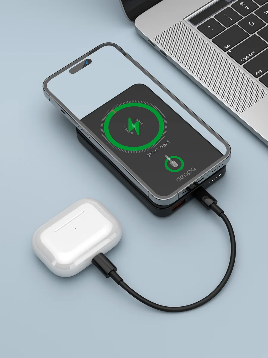 Внешний аккумулятор Deppa NRG MagSafe Basic 10000mah 15W