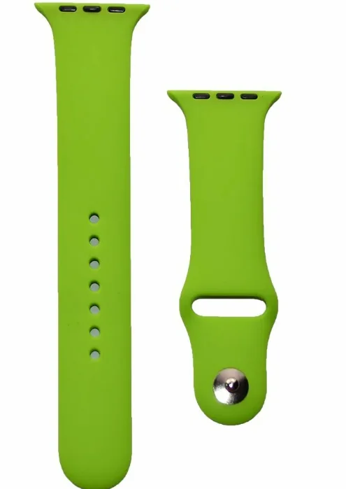 Ремешок силиконовый для Apple Watch 38/40/41, зеленый