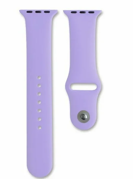 Ремешок силиконовый для Apple Watch 38/40/41, лавандовый