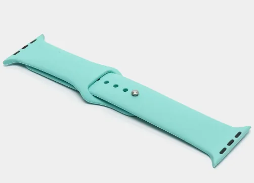 Ремешок силиконовый  для Apple Watch 42/44/45/49 мятный