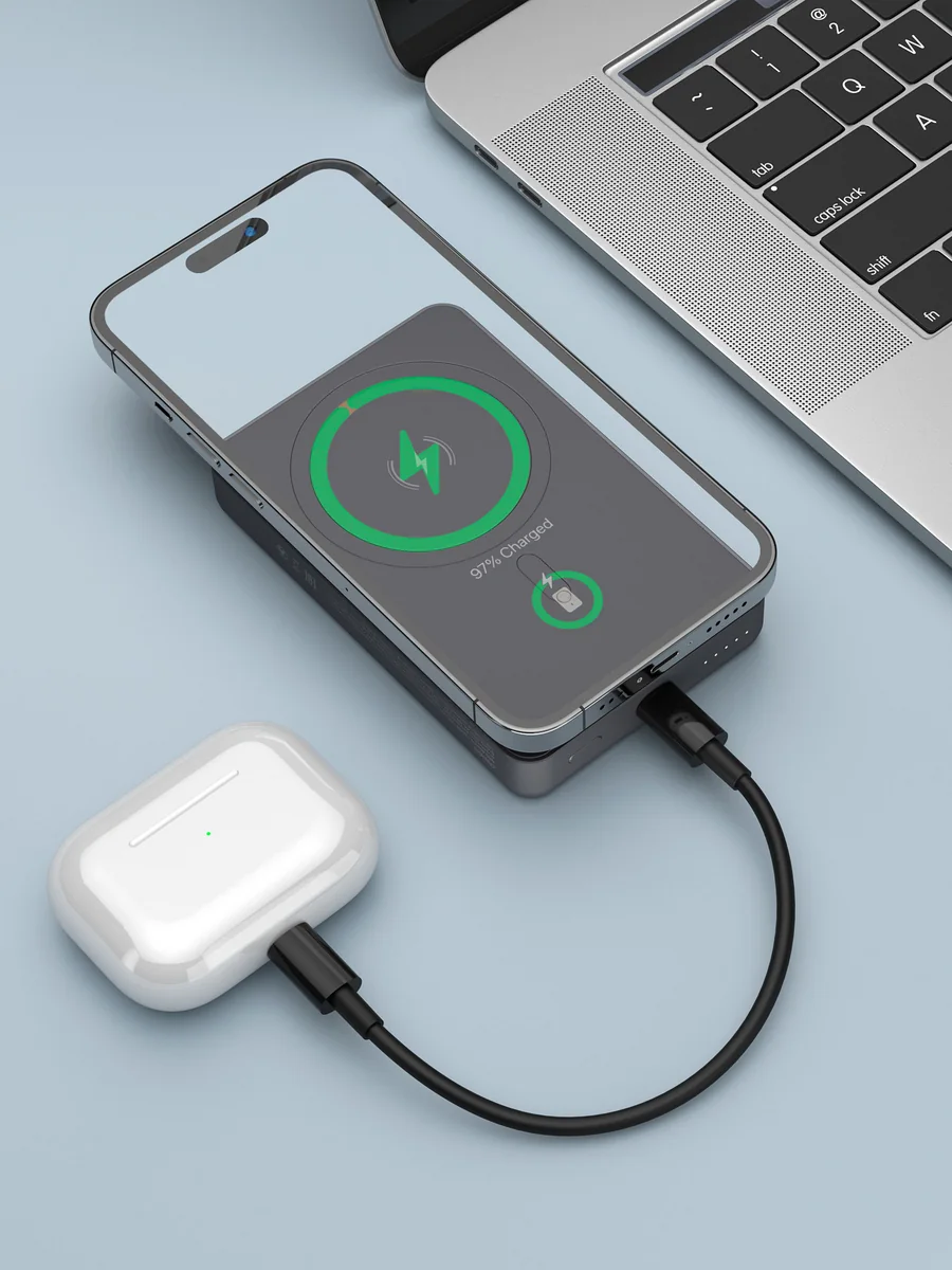 Внешний аккумулятор Deppa NRG Magsafe Alum 10000mah 15W