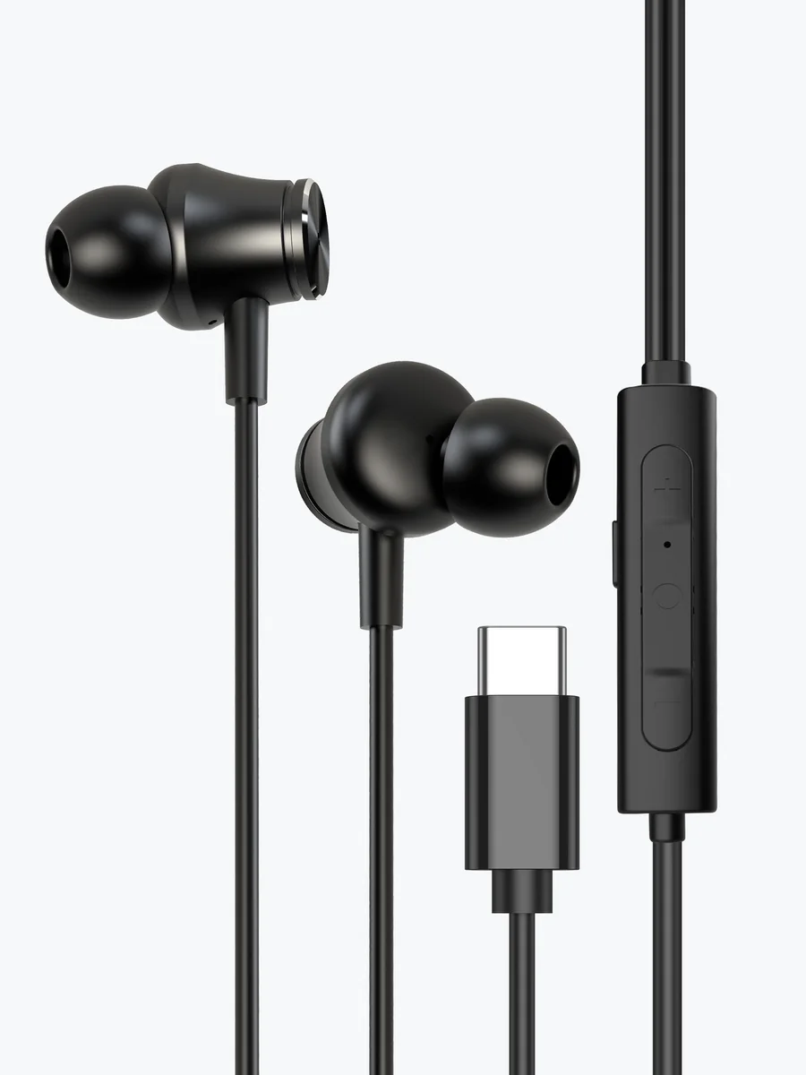 Стереогарнитура Stereo Aura ANC, USB-C, черный, Deppa