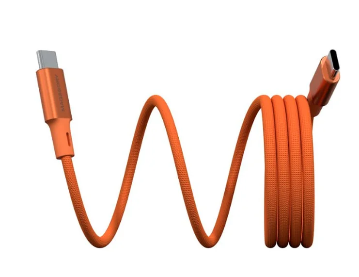 Магнитный кабель Magssory 60W USB-C, 1,2м (оранжевый)