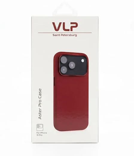 Чехол VLP Aster Pro Case с MagSafe для iPhone 17 Pro /18 Pro (Красный)