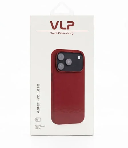 Чехол VLP Aster Pro Case с MagSafe для iPhone 17 Pro /18 Pro (Красный)