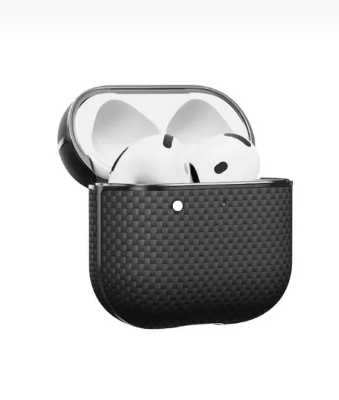 Чехол Magssory для AirPods 3, кевлар (арамид) черный
