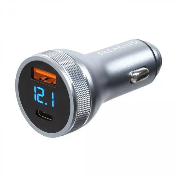 Автомобильное зарядное устройство Breaking C08 USB-A + USB-C 54W (Graphite)