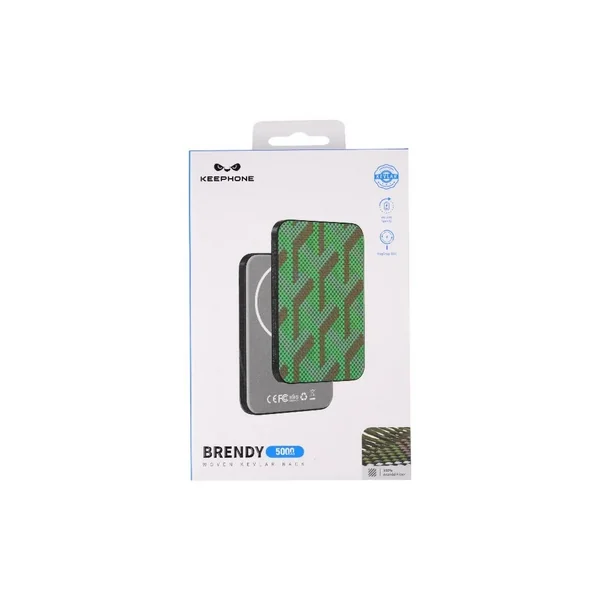 Внешний аккумулятор Keephone Ultra Slim Brendy MagSafe 5000mAh 15W (Moss)