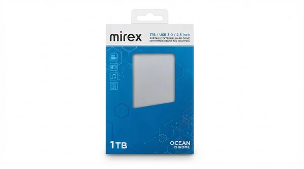Внешний HDD Mirex OCEAN CHROME 1TB USB 3.0 (серый)