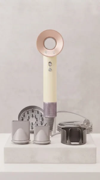 Фен HairDryer HD15, молочный
