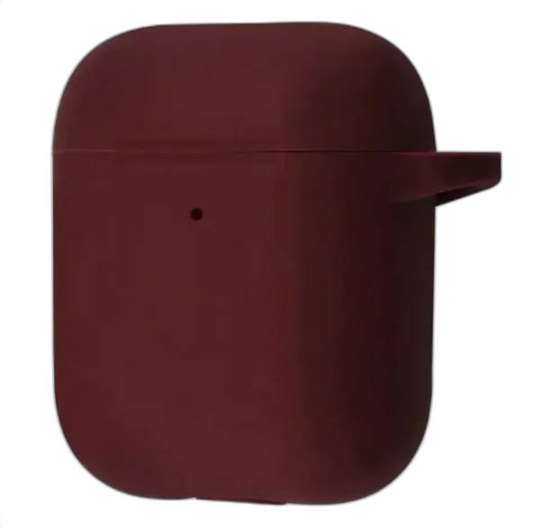 Пластиковый чехол для AirPods 2 гранатовый