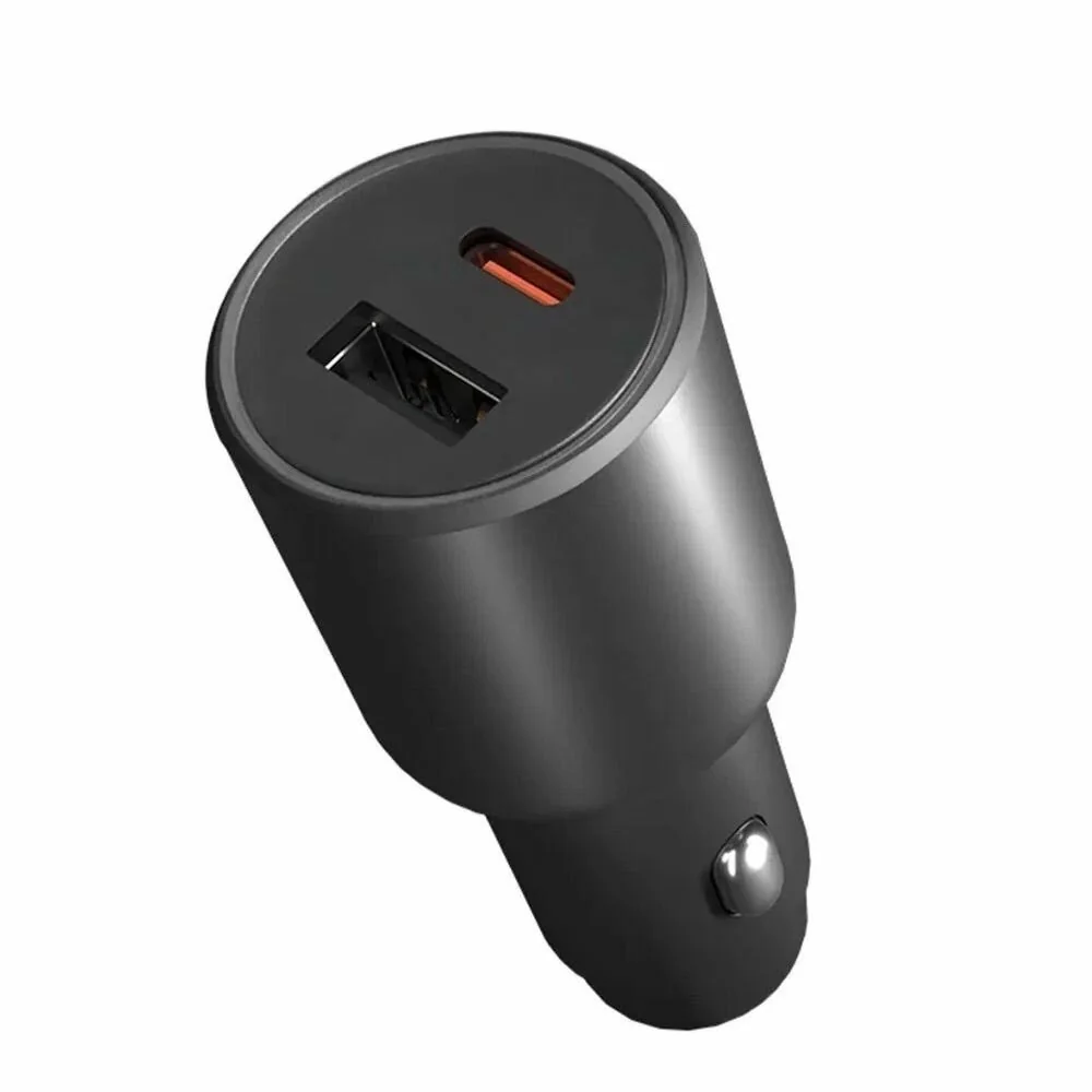 Автомобильное зарядное устройство Xiaomi Mi Car Charger USB-A + USB-C 43W (Black)