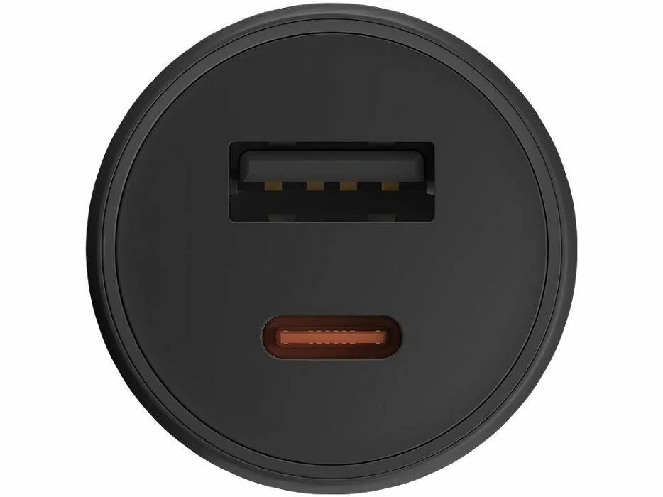 Автомобильное зарядное устройство Xiaomi Mi Car Charger USB-A + USB-C 43W (Black)