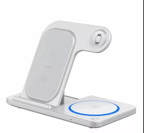 Беспроводная зарядная станция Wiwu 4 в 1 15W (White)