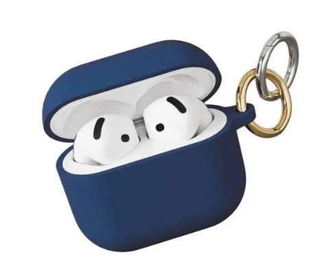 Чехол защитный VLP Charm Case для AirPods 4, темно-синий