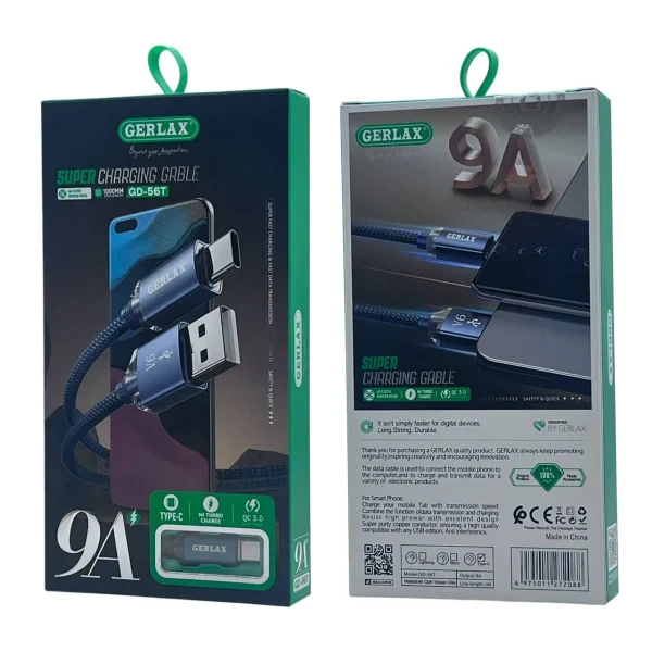 Кабель Gerlax GD-56TB USB-A - USB-C (1m)