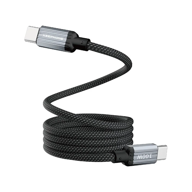 Кабель магнитный Keephone Magcoil 100W USB-C - USB-C 1м (Black)