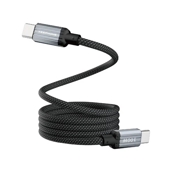 Кабель магнитный Keephone Magcoil 100W USB-C - USB-C 1м (Black)