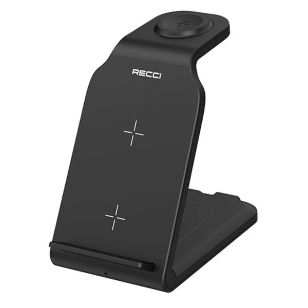 Беспроводная зарядная станция Recci RCW-16 4 в 1 15W (Black)