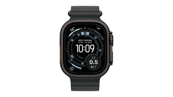 Apple Watch Ultra 3 49mm Black Ti Black Ocean Band