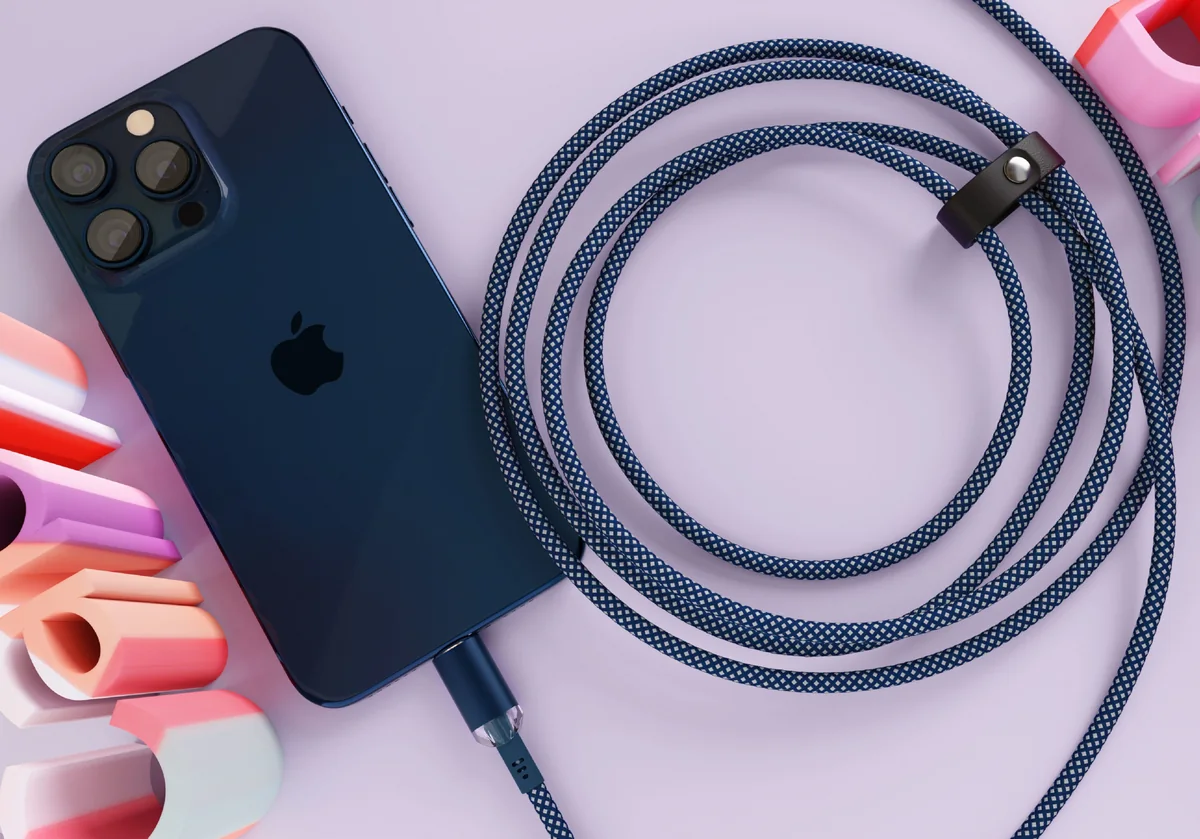 Кабель VLP Diamond USB-C - USB-C 1.2м , темно-синий