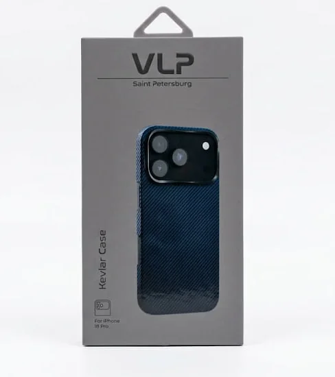 Чехол VLP Kevlar Case с MagSafe для iPhone 17 Pro /18 Pro (Синий)