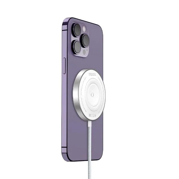 Беспроводное зарядное устройство Deppa QI Fast Charge 18W 2 в 1 белый