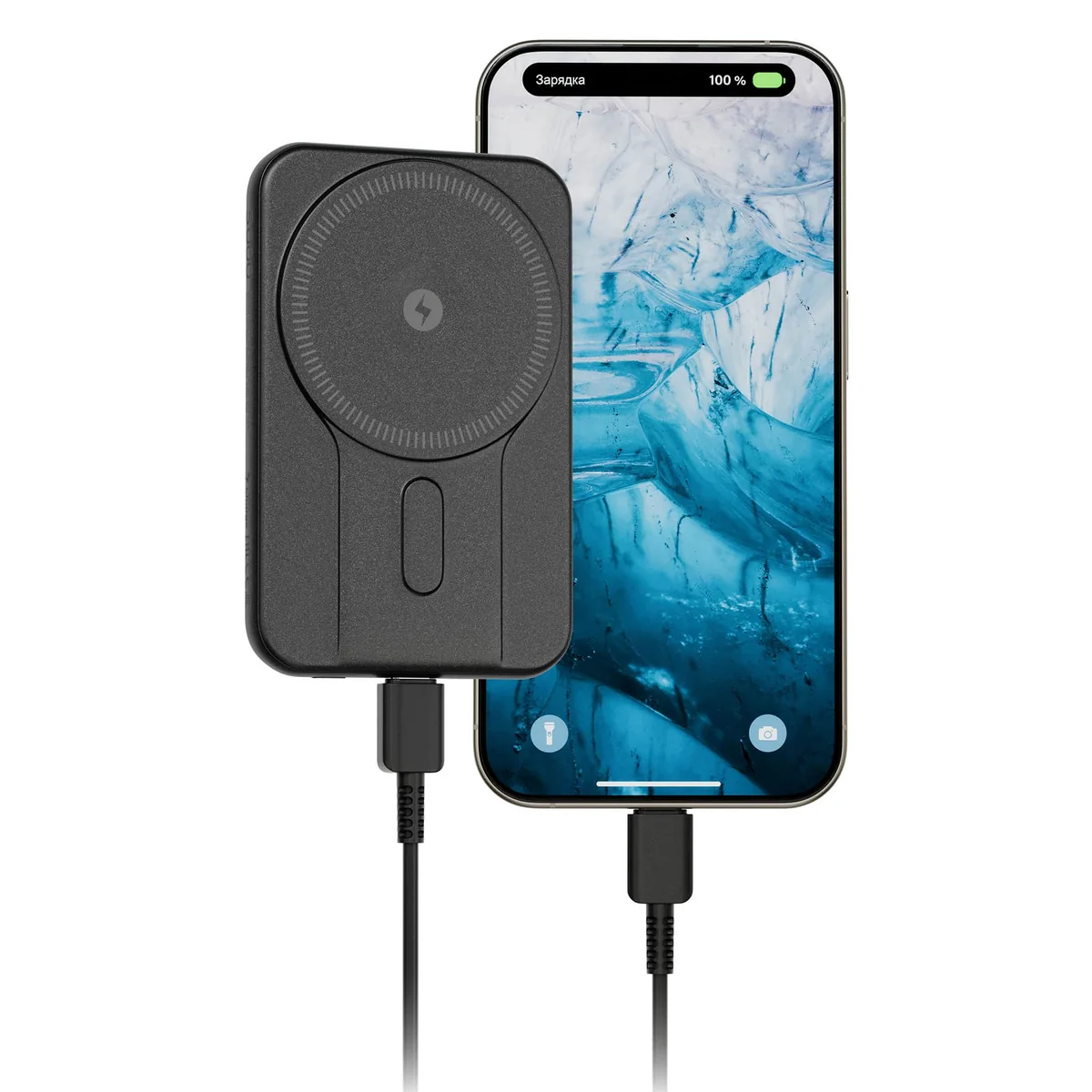 Внешний аккумулятор Breaking P219 Magsafe 20W 5000 mAh (Черный)