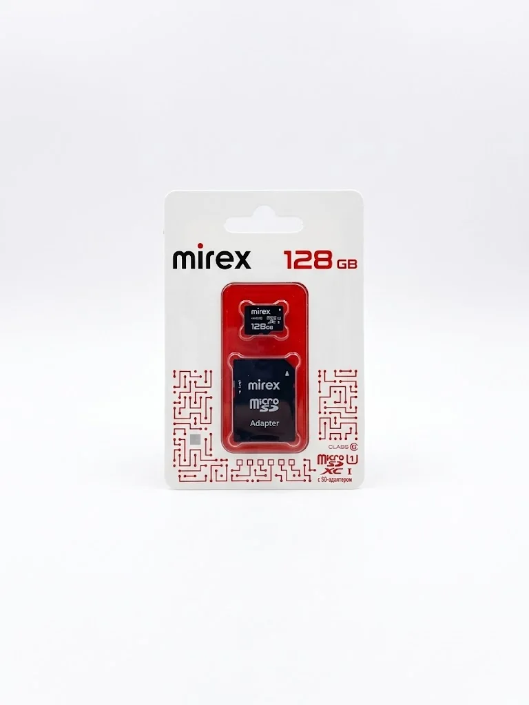 Карта памяти Mirex microSDXC с адаптером 128GB