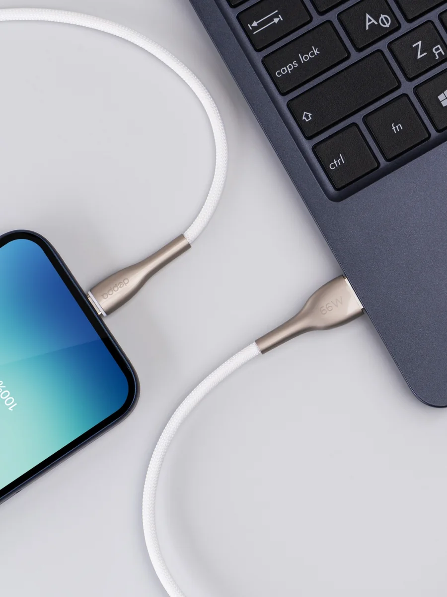 Кабель Deppa Apollo USB-A - USB-C 66W (1m)