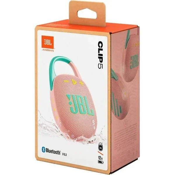 Портативная колонка JBL Clip 5 розовый