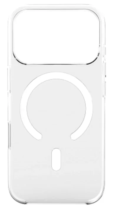 Чехол Magssory для iPhone 17 Pro Max, поликарбонат, с магнитами, совместимый с MagSafe (transparent)