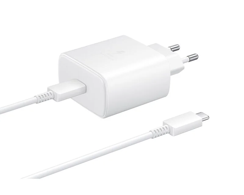 Адаптер Samsung USB-C 45W с кабелем USB-C 1.8m (White)